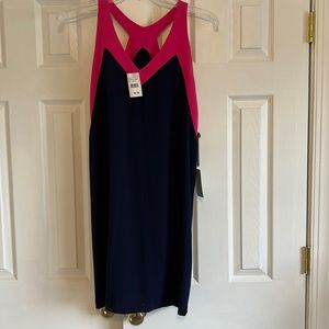 NWT Nordstrom Felicity & Coco navy and pink shift dress size Medium